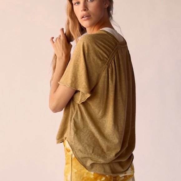 We The Free - Free People Oversized Kyoto Tee Size M - Picture 2 of 8